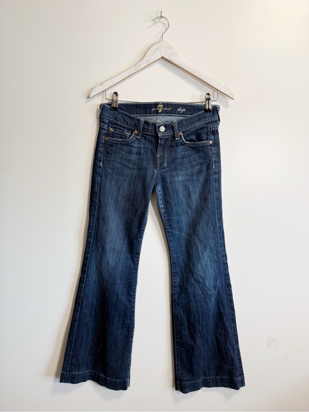 7 FOR ALL MANKIND Dojo Jeans Flip Flop Flare Size 25